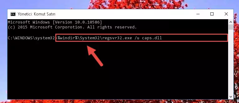 Caps.dll kütüphanesi için Regedit (Windows Kayıt Defteri) üzerinde temiz kayıt oluşturma