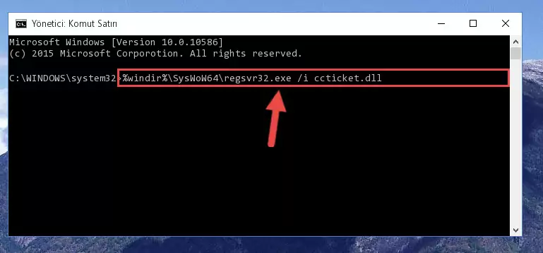 Ccticket.dll dosyasının Windows Kayıt Defterindeki sorunlu kaydını silme
