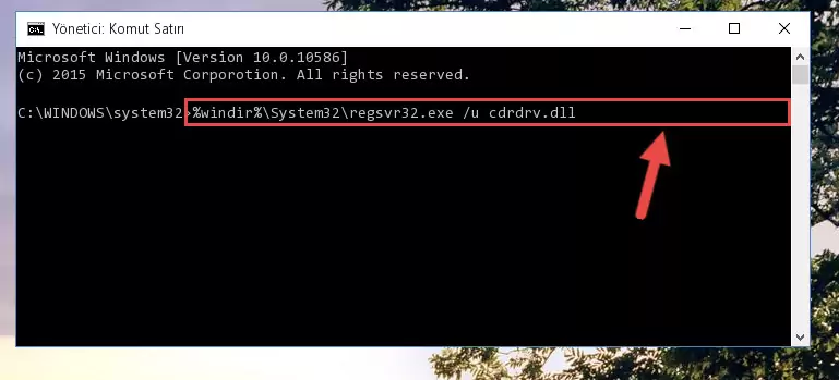 Cdrdrv.dll kütüphanesi için Regedit (Windows Kayıt Defteri) üzerinde temiz kayıt oluşturma