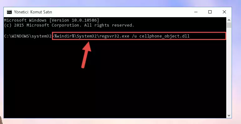 Cellphone_object.dll dosyası için Windows Kayıt Defterinde yeni kayıt oluşturma