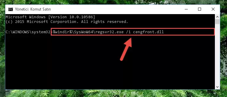 Cengfront.dll kütüphanesinin Windows Kayıt Defterindeki sorunlu kaydını silme