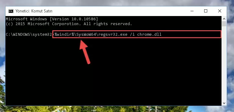 Chrome.dll kütüphanesinin Windows Kayıt Defterindeki sorunlu kaydını silme