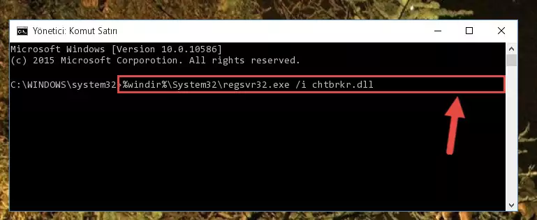 Chtbrkr.dll dosyasını sisteme tekrar kaydetme (64 Bit için)