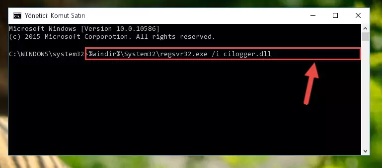 Cilogger.dll kütüphanesinin Windows Kayıt Defteri üzerindeki sorunlu kaydını temizleme