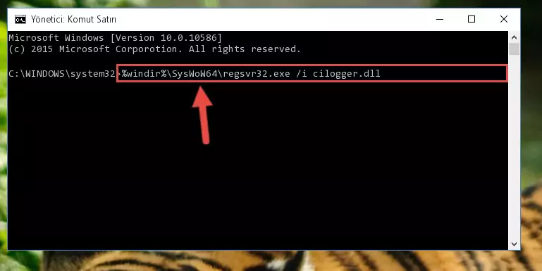 Cilogger.dll kütüphanesinin bozuk kaydını Windows Kayıt Defterinden kaldırma (64 Bit için)