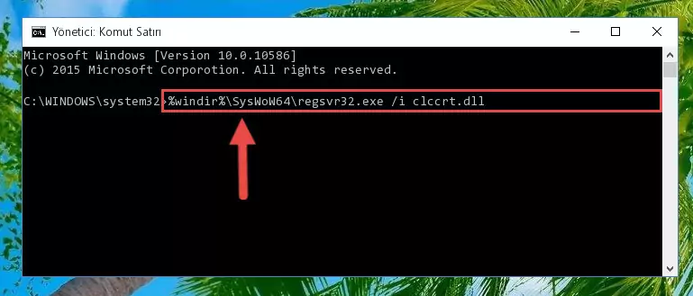 Clccrt.dll dosyasının sorunlu kaydını Regedit'den kaldırma (64 Bit için)