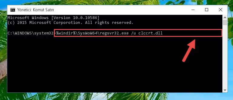 Clccrt.dll dosyası için temiz kayıt oluşturma (64 Bit için)
