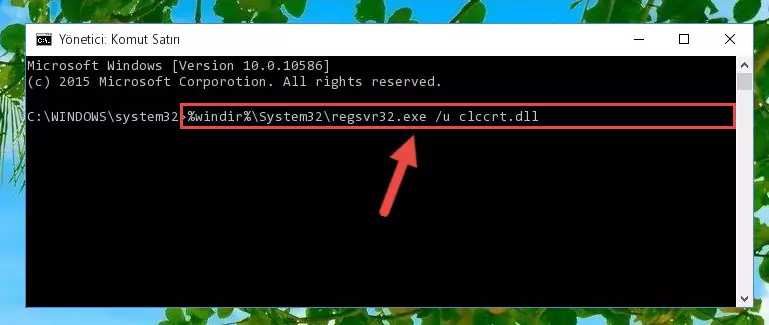 Clccrt.dll dosyası için Regedit (Windows Kayıt Defteri) üzerinde temiz kayıt oluşturma