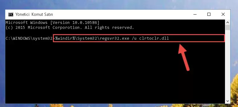 Clrtoclr.dll kütüphanesi için Regedit (Windows Kayıt Defteri) üzerinde temiz kayıt oluşturma