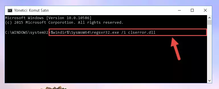 Clserror.dll kütüphanesinin Windows Kayıt Defteri üzerindeki sorunlu kaydını temizleme