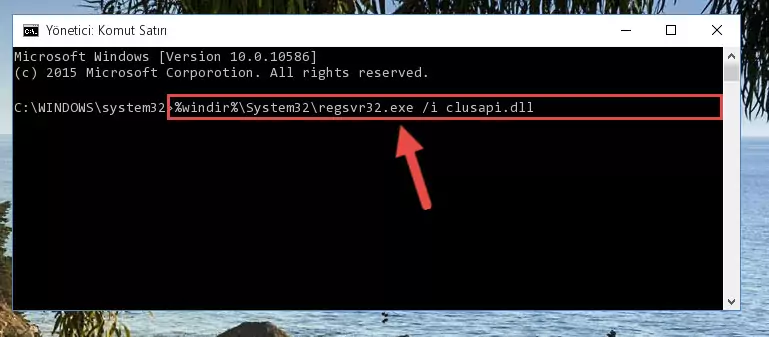 Clusapi.dll dosyasının Windows Kayıt Defterindeki sorunlu kaydını silme