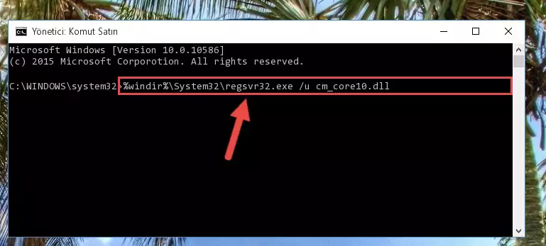 Cm_core10.dll kütüphanesini .zip dosyası içinden çıkarma