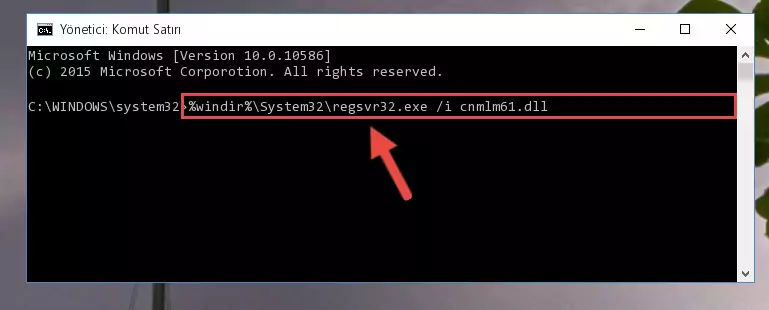Cnmlm61.dll dosyasını sisteme tekrar kaydetme (64 Bit için)