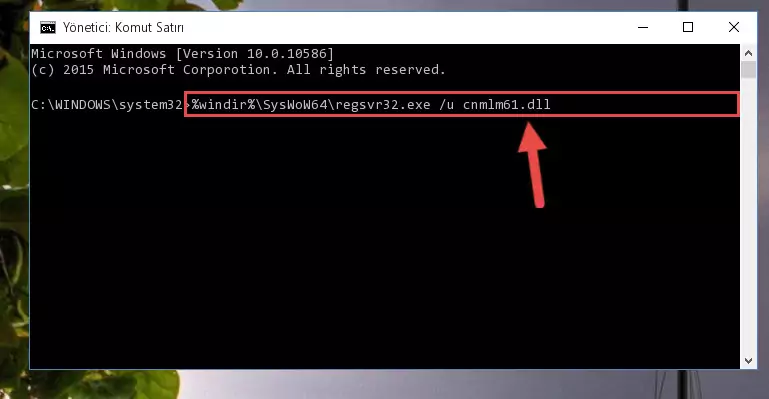 Cnmlm61.dll dosyası için Windows Kayıt Defterinde yeni kayıt oluşturma