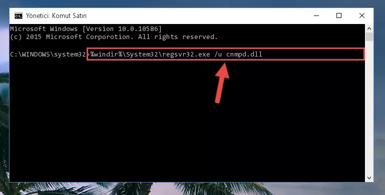 Cnmpd.dll dosyası için Regedit (Windows Kayıt Defteri) üzerinde temiz kayıt oluşturma