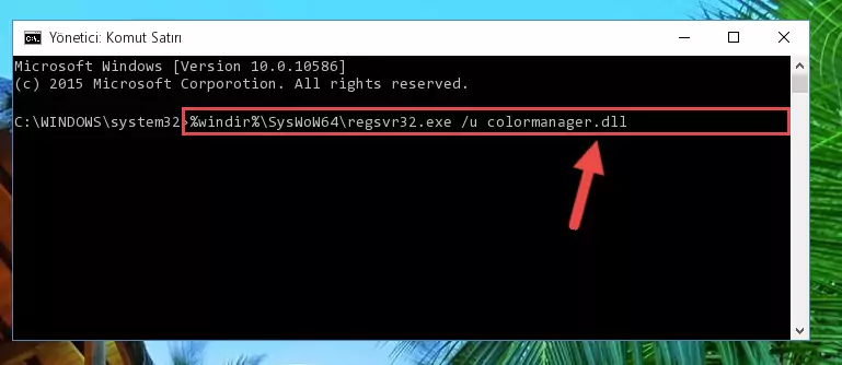 Colormanager.dll dosyası için temiz kayıt oluşturma (64 Bit için)