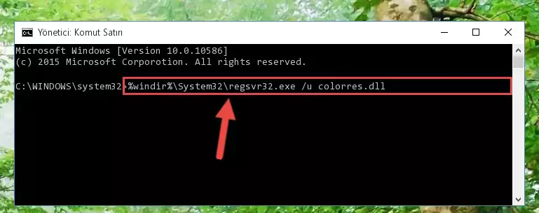 Colorres.dll dosyasını dışarı çıkarma