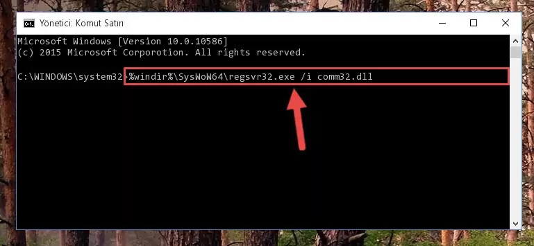 Comm32.dll kütüphanesinin kaydını sistemden kaldırma