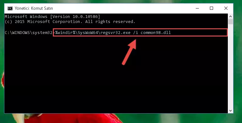 Common98.dll dosyasının sorunlu kaydını Regedit'den kaldırma (64 Bit için)