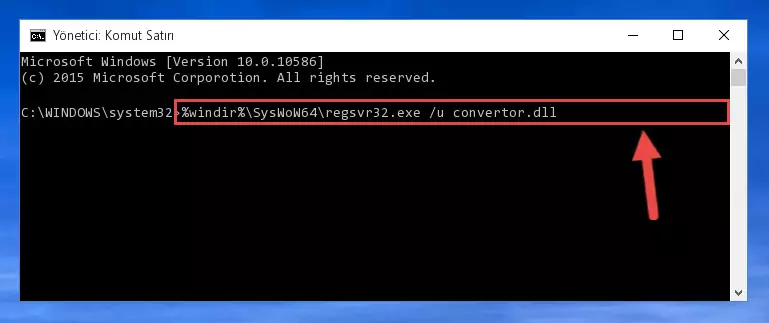 Convertor.dll dosyası için Regedit (Windows Kayıt Defteri) üzerinde temiz kayıt oluşturma