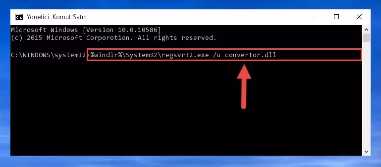 Convertor.dll dosyasını .zip dosyası içinden çıkarma