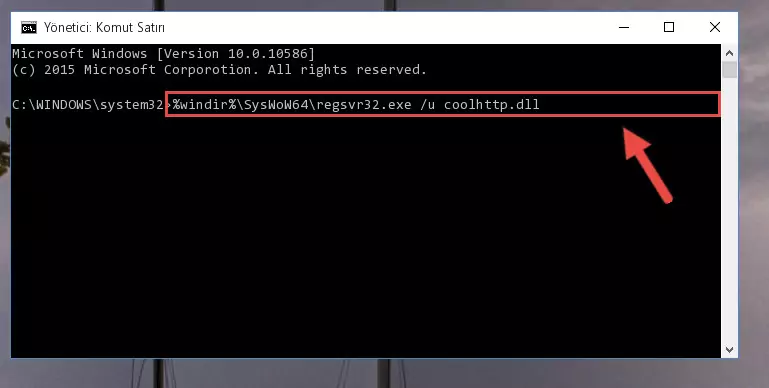 Coolhttp.dll dosyası için Windows Kayıt Defterinde yeni kayıt oluşturma