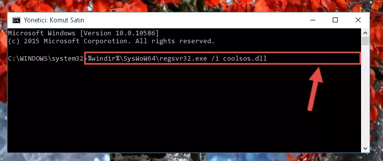 Coolsos.dll kütüphanesinin hasarlı kaydını sistemden kaldırma (64 Bit için)