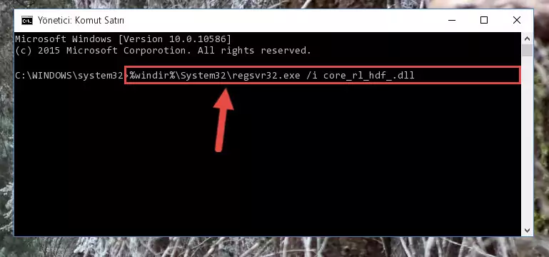 Core_rl_hdf_.dll kütüphanesinin Windows Kayıt Defterindeki sorunlu kaydını silme