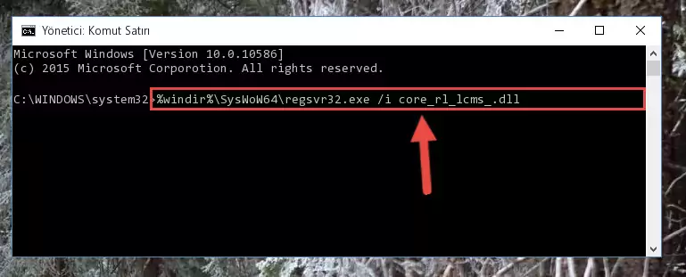 Core_rl_lcms_.dll dosyasının hasarlı kaydını silme