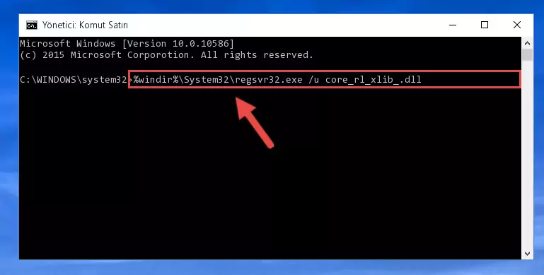 Core_rl_xlib_.dll kütüphanesini dışarı çıkarma