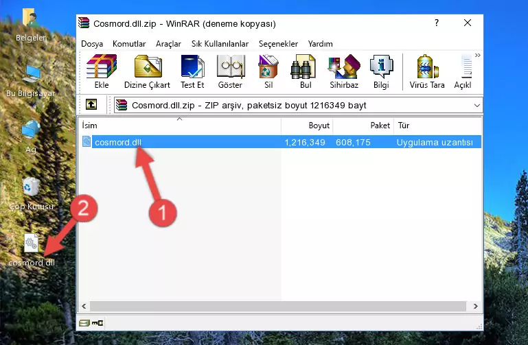 Cosmord.dll dosyasını programın kurulum dizinine kopyalama