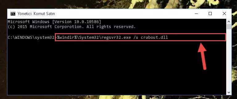 Crabout.dll kütüphanesi için Windows Kayıt Defterinde yeni kayıt oluşturma