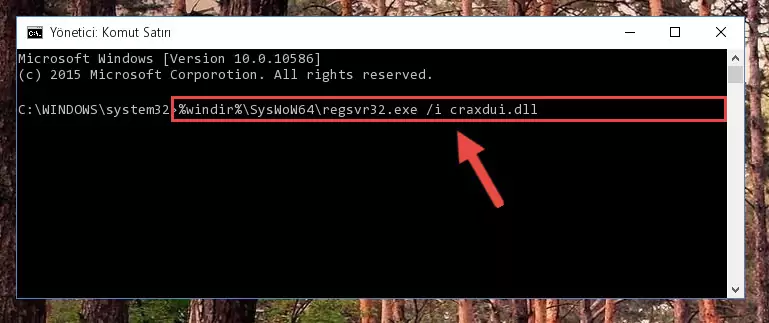 Craxdui.dll dosyasının bozuk kaydını Windows Kayıt Defterinden kaldırma (64 Bit için)