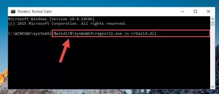 Crbas14.dll dosyası için Regedit (Windows Kayıt Defteri) üzerinde temiz kayıt oluşturma