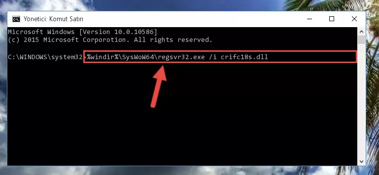 Crifc18s.dll kütüphanesinin Windows Kayıt Defteri üzerindeki sorunlu kaydını temizleme