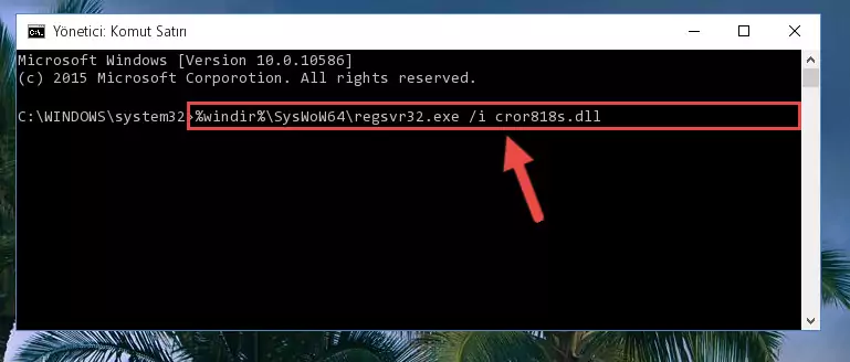 Cror818s.dll dosyasının bozuk kaydını Kayıt Defterinden kaldırma (64 Bit için)