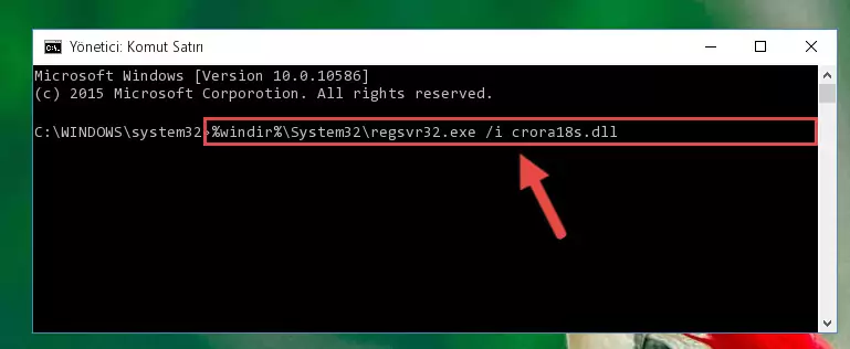 Crora18s.dll kütüphanesinin Windows Kayıt Defterindeki sorunlu kaydını silme
