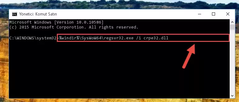 Crpe32.dll kütüphanesinin sorunlu kaydını Regedit'den kaldırma (64 Bit için)