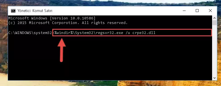 Crpe32.dll kütüphanesi için Windows Kayıt Defterinde yeni kayıt oluşturma
