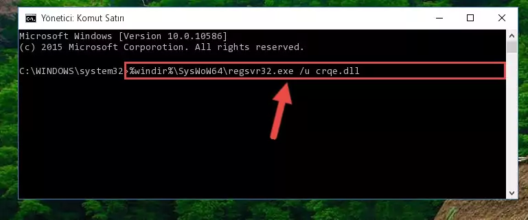 Crqe.dll dosyası için temiz kayıt oluşturma (64 Bit için)