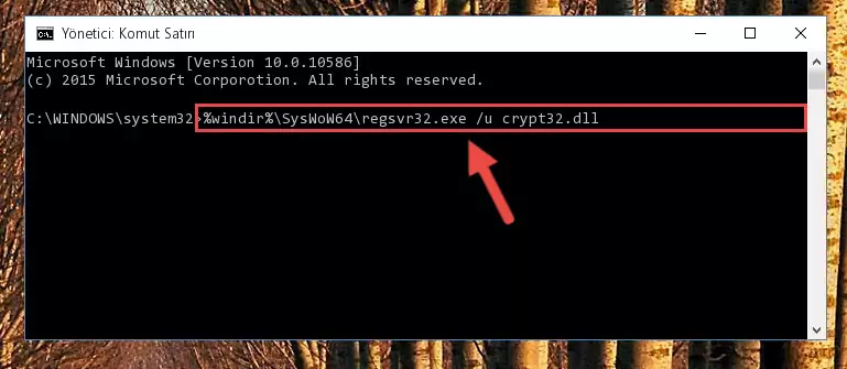 Crypt32.dll kütüphanesi için temiz kayıt oluşturma (64 Bit için)
