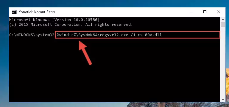 Cs-80v.dll dosyasının bozuk kaydını Windows Kayıt Defterinden kaldırma (64 Bit için)