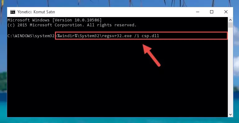 Csp.dll dosyasının Windows Kayıt Defterindeki sorunlu kaydını silme