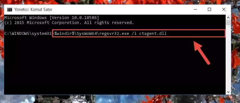 Ctagent.dll dosyasının bozuk kaydını Kayıt Defterinden kaldırma (64 Bit için)