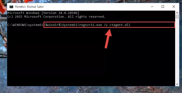 Ctagent.dll dosyası için Regedit (Windows Kayıt Defteri) üzerinde temiz kayıt oluşturma