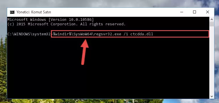 Ctcdda.dll dosyasının bozuk kaydını Windows Kayıt Defterinden kaldırma (64 Bit için)