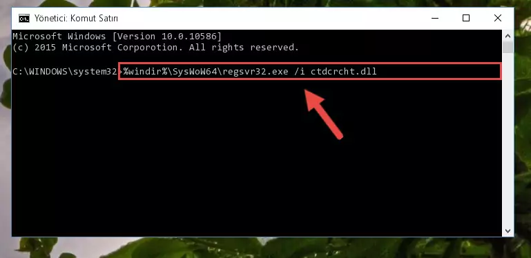Ctdcrcht.dll kütüphanesinin Windows Kayıt Defterindeki sorunlu kaydını silme