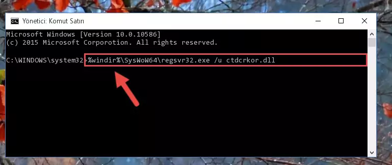 Ctdcrkor.dll kütüphanesi için Regedit (Windows Kayıt Defteri) üzerinde temiz kayıt oluşturma