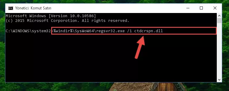 Ctdcrspn.dll dosyasının sorunlu kaydını Regedit'den kaldırma (64 Bit için)