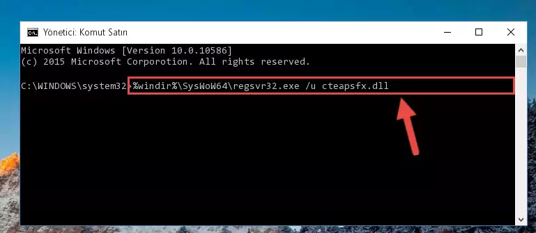 Cteapsfx.dll dosyası için Regedit (Windows Kayıt Defteri) üzerinde temiz kayıt oluşturma